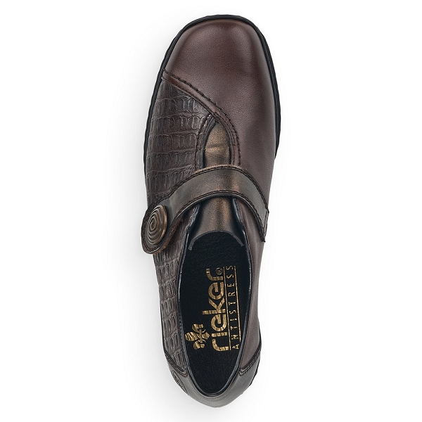 Chaussures de confort Rieker marron fonce femme - 53750-25 - 76077