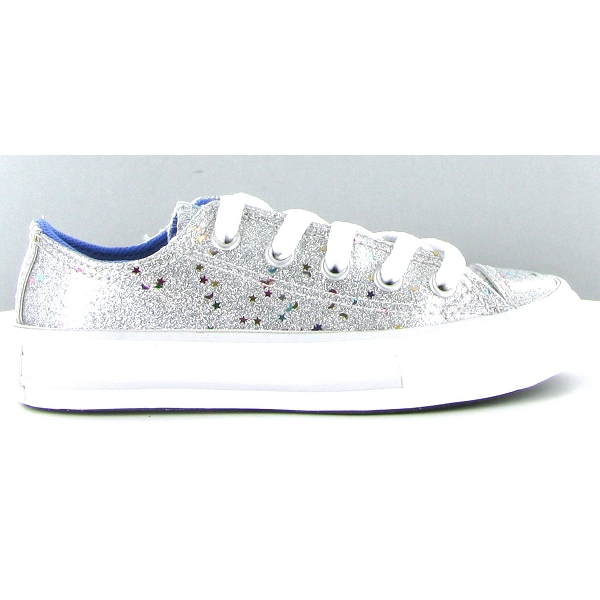 Converses argent hot sale